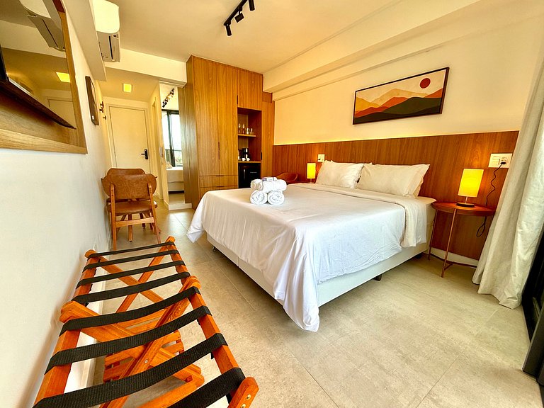 Studio Leblon - Vista Cristo, novo, piscina e gym