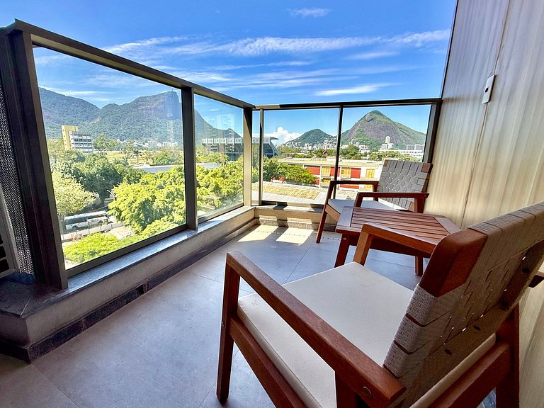 Studio Leblon - Vista Cristo, novo, piscina e gym