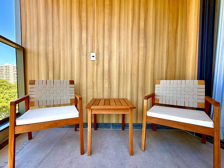 Studio Leblon - Vista Cristo, novo, piscina e gym