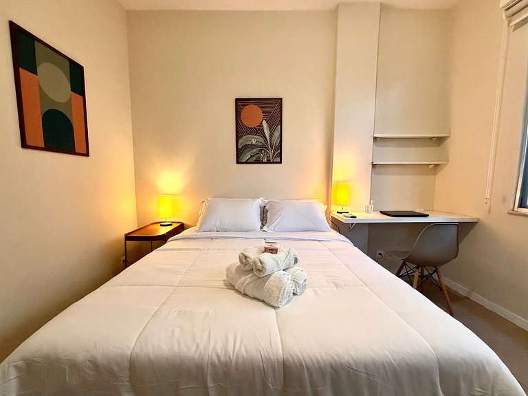 3 minutos da praia + recepção 24h!