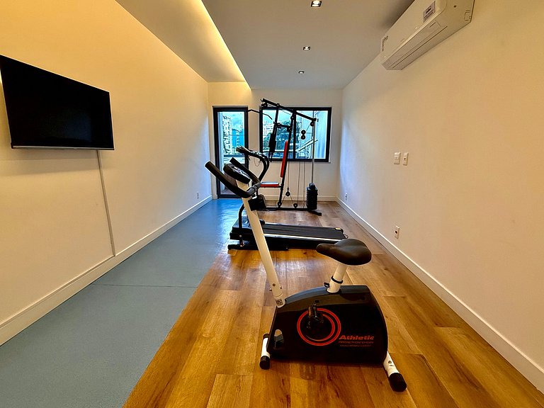 Studio Flamengo - Novo, varanda, piscina e gym