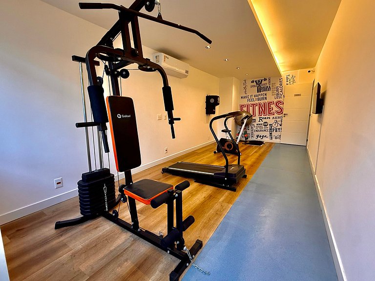 Studio Flamengo - Novo, varanda, piscina e gym