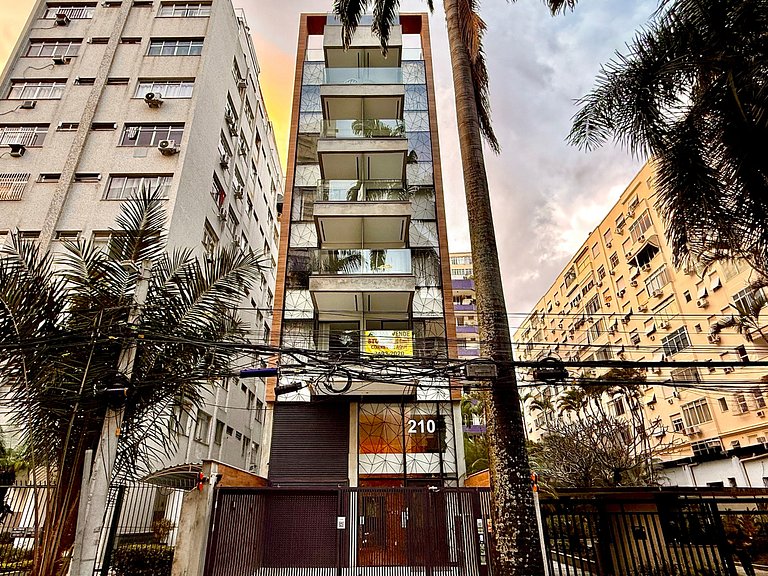 Studio Flamengo - Novo, varanda, piscina e gym