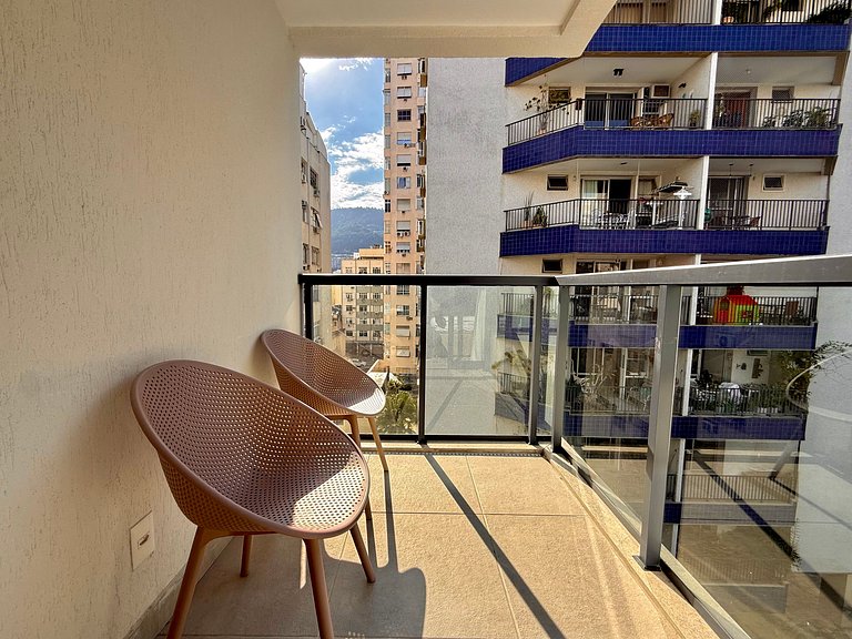 Studio Flamengo - Novo, varanda, piscina e gym
