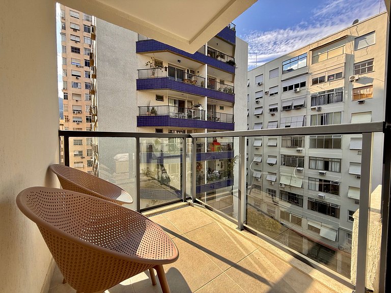 Studio Flamengo - Novo, varanda, piscina e gym