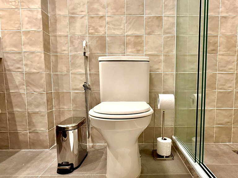 Studio Leblon - Novo, varanda, piscina e gym