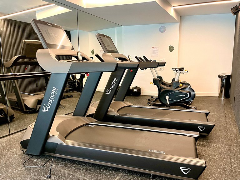 Studio Leblon - Novo, varanda, piscina e gym