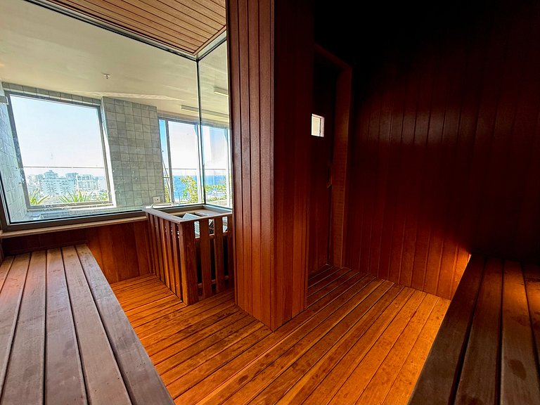 Studio Zen Premium na quadra da praia.