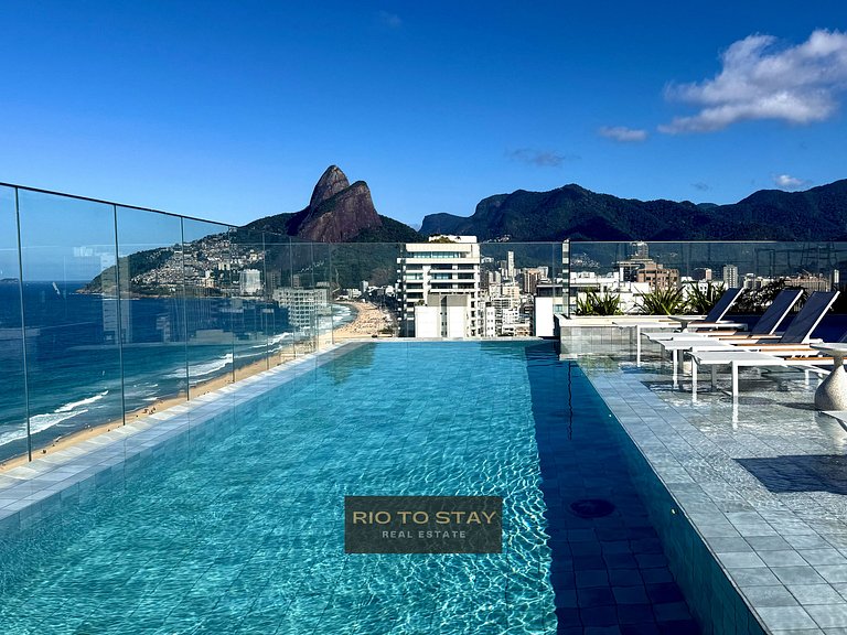 Studio Zen Premium na quadra da praia.